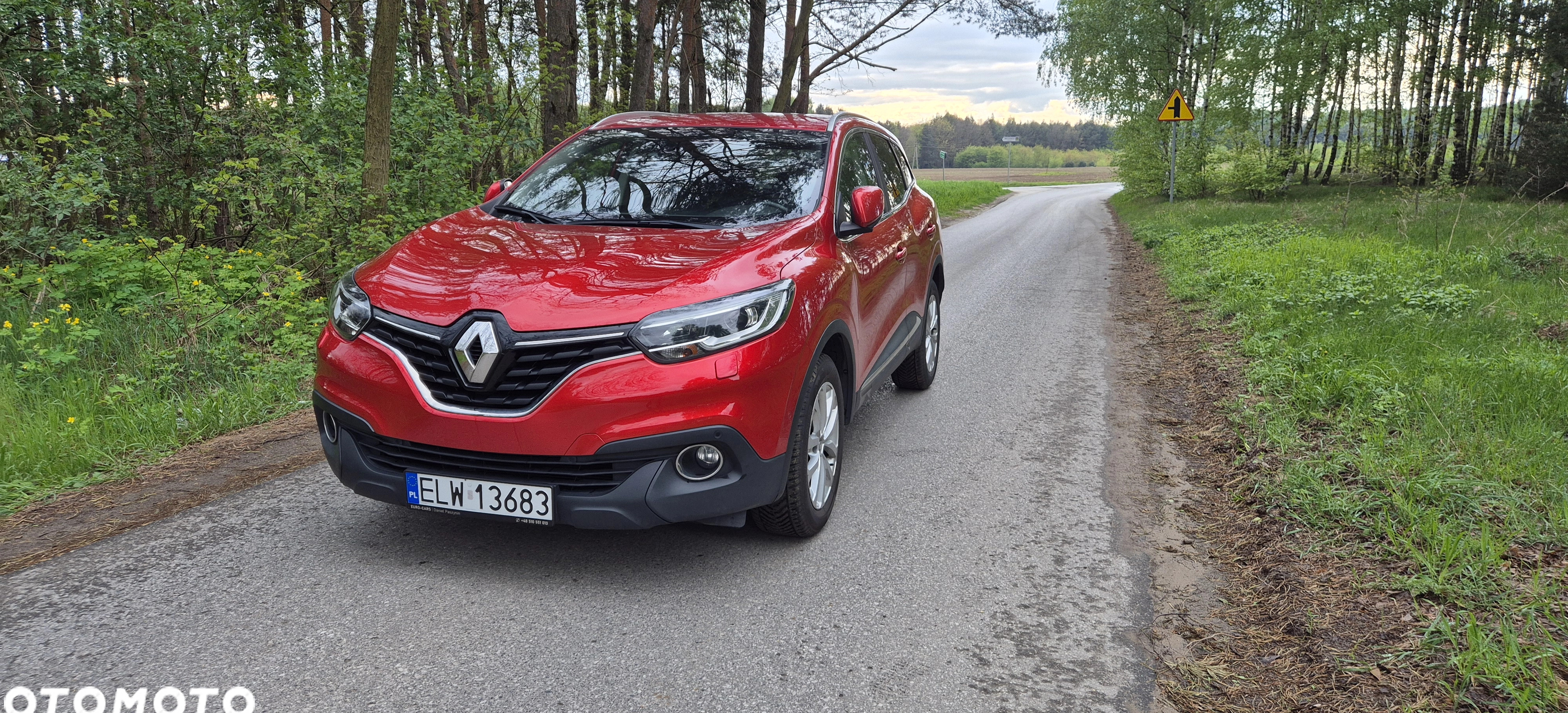 Renault Kadjar cena 59900 przebieg: 93000, rok produkcji 2017 z Łódź małe 211